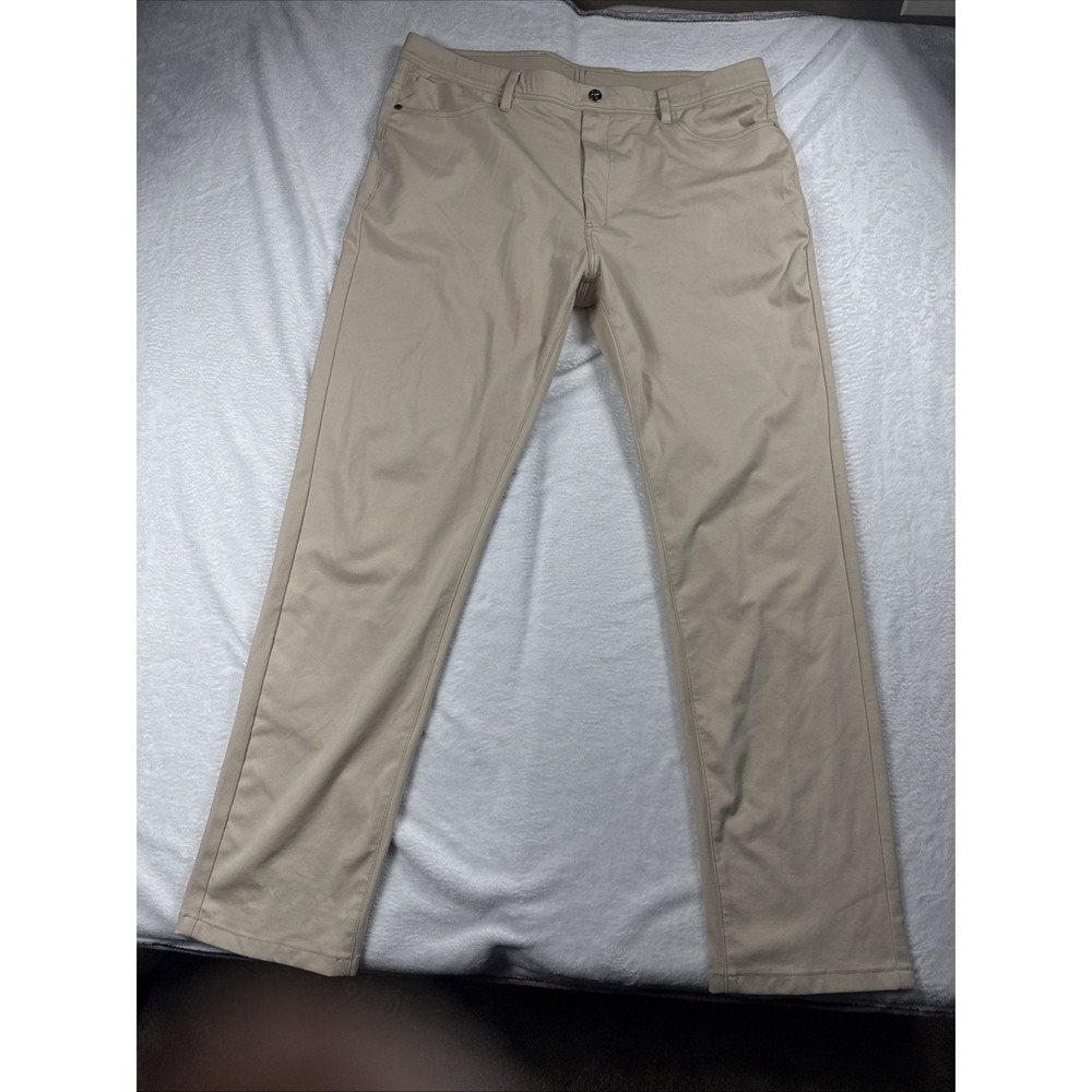 Collars & Co CEO Chino Pants Mens 38x30 Gray Stretch Khaki Classic